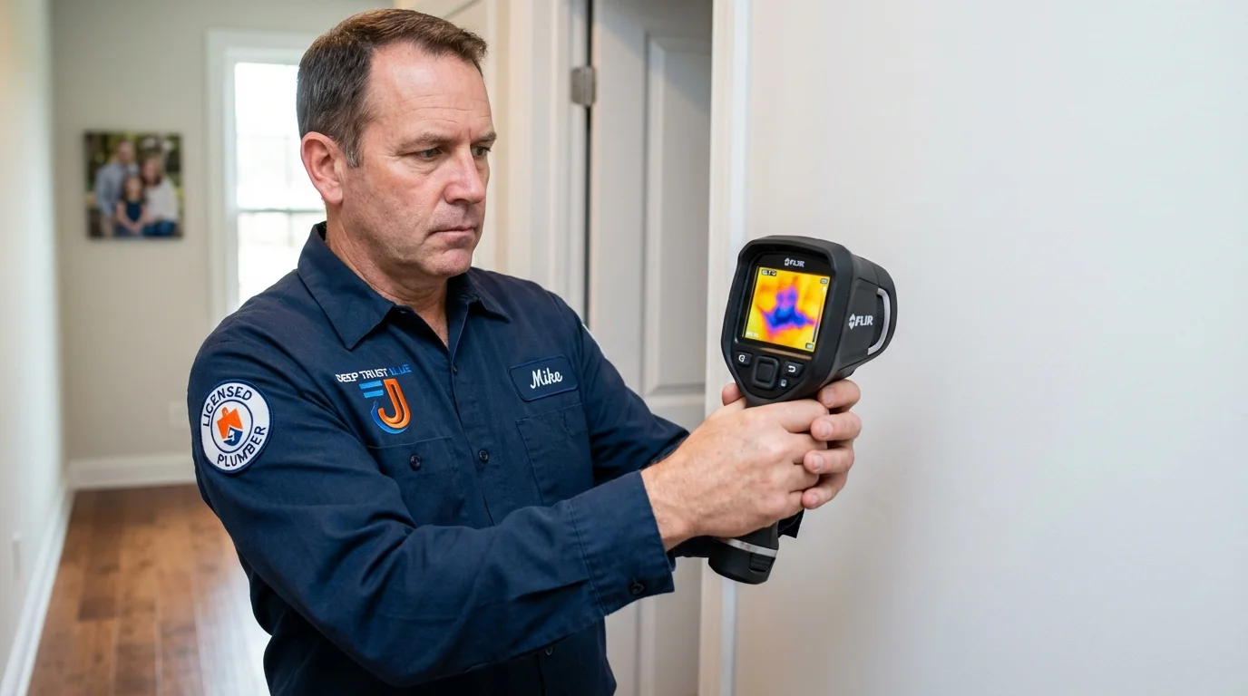 Thermal imaging leak detection by Johns Plumbing LLC in Mayville